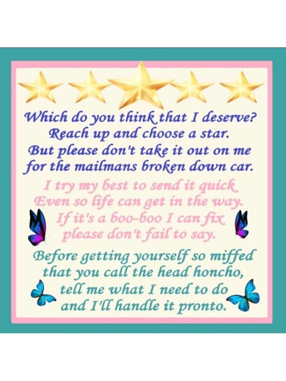 25 3x3 Thank You / Appreciation Card ADD ON DEAL PRICE IS FIRM - Picture 4 of 4